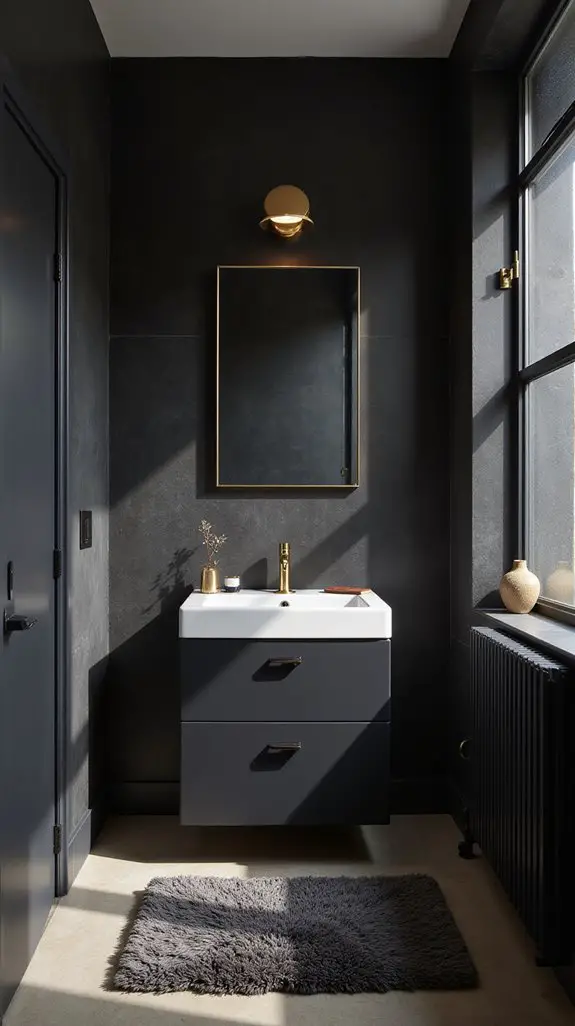 textured materials enhance bathrooms