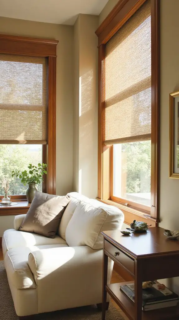 textured woven shades transform spaces
