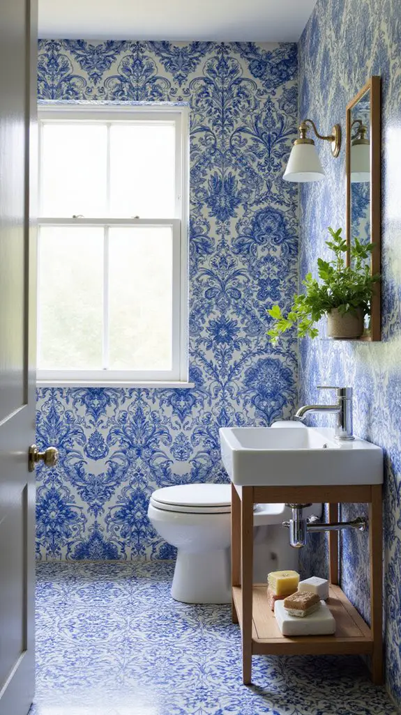 timeless blue and white