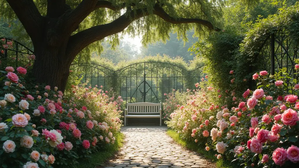 timeless rose garden sanctuary