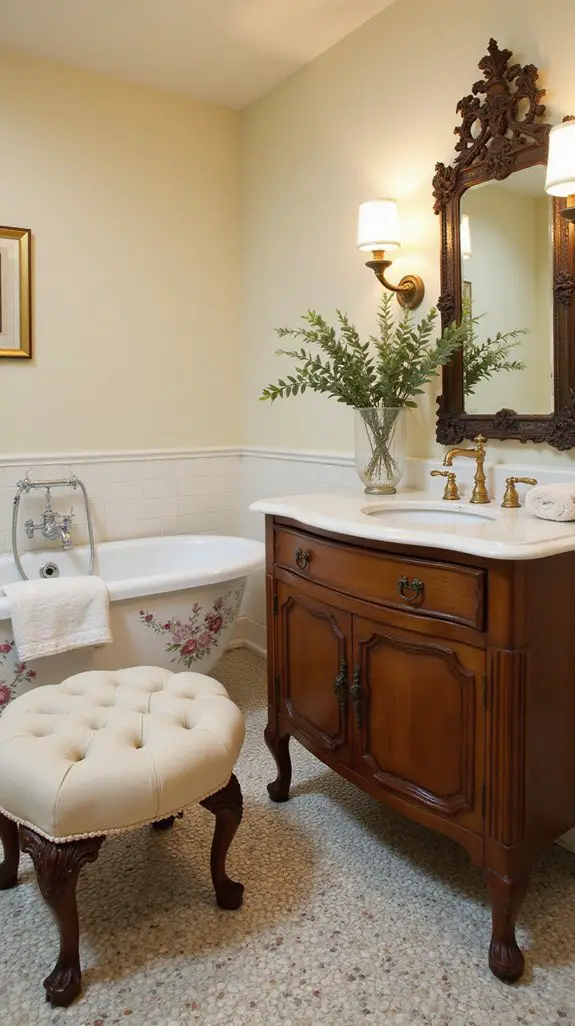 timeless vintage bathroom elegance