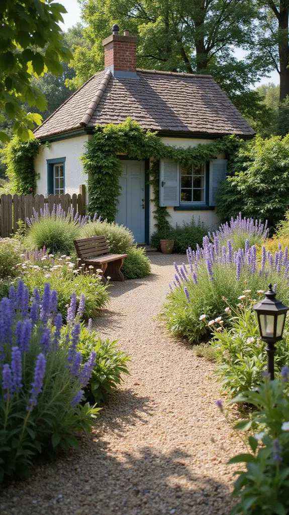 tranquil gravel garden pathways