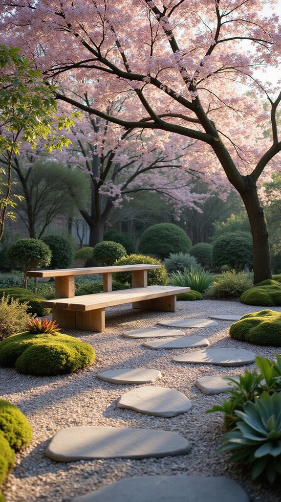 tranquil seating in nature