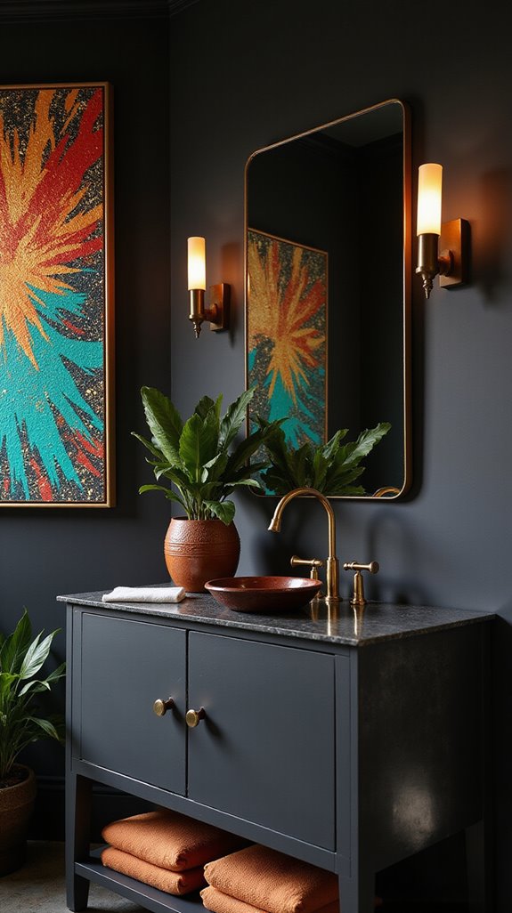 transform bathroom with art