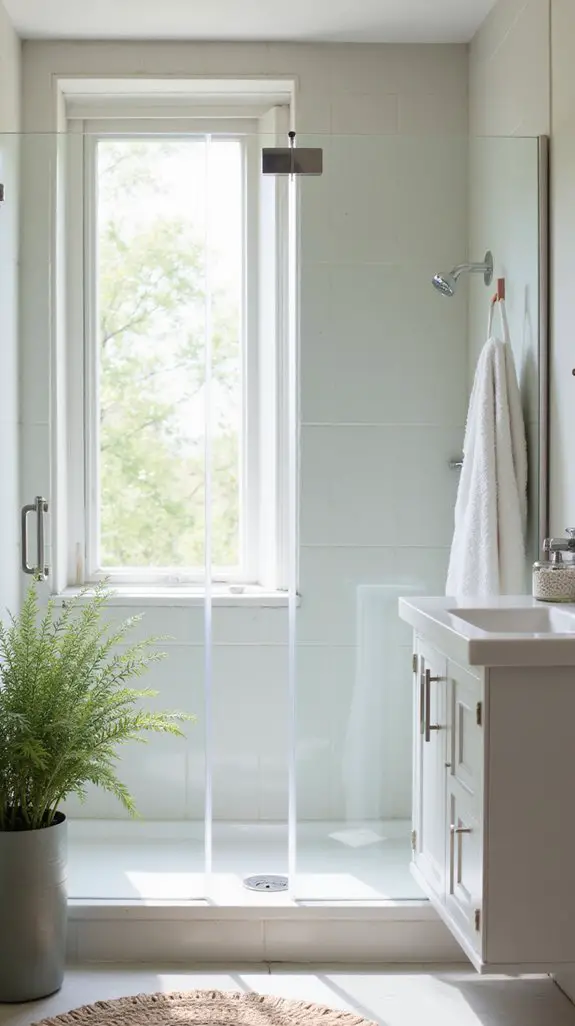 transform bathroom with glass