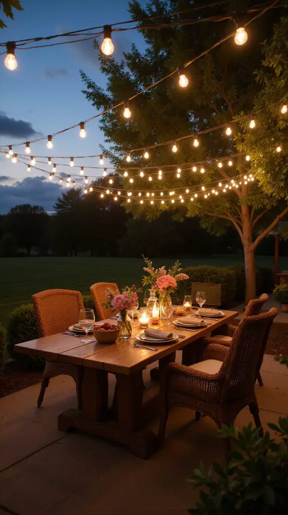 transform patio with lights