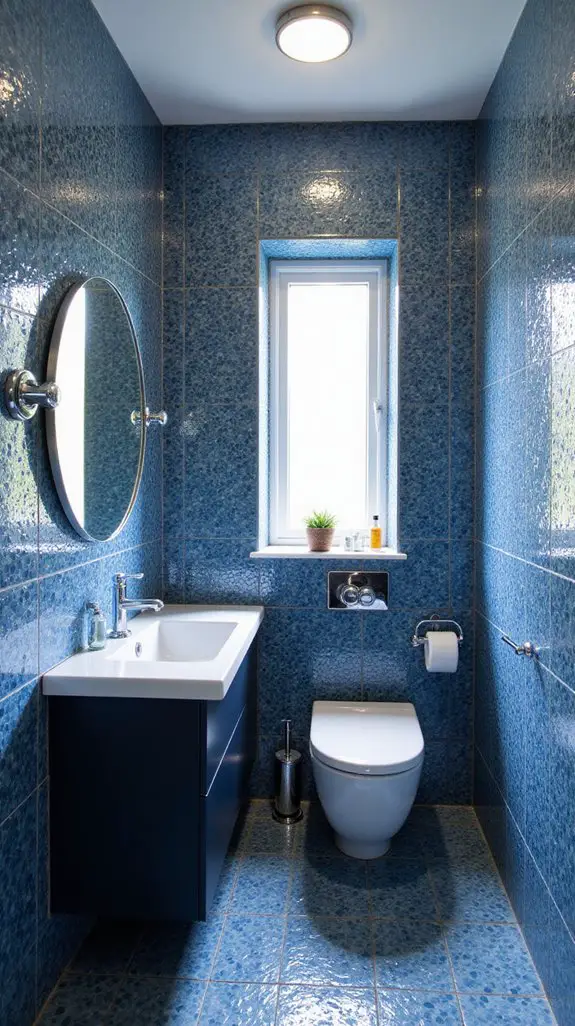 transformative blue mosaic tiles