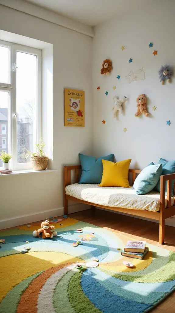 transformative colorful rugs