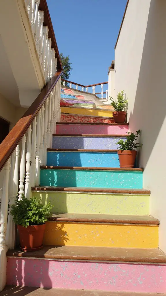 transformative painted staircase designs