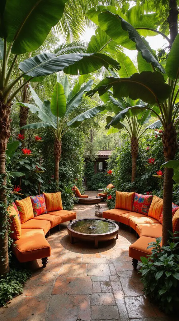 tropical garden lounge design