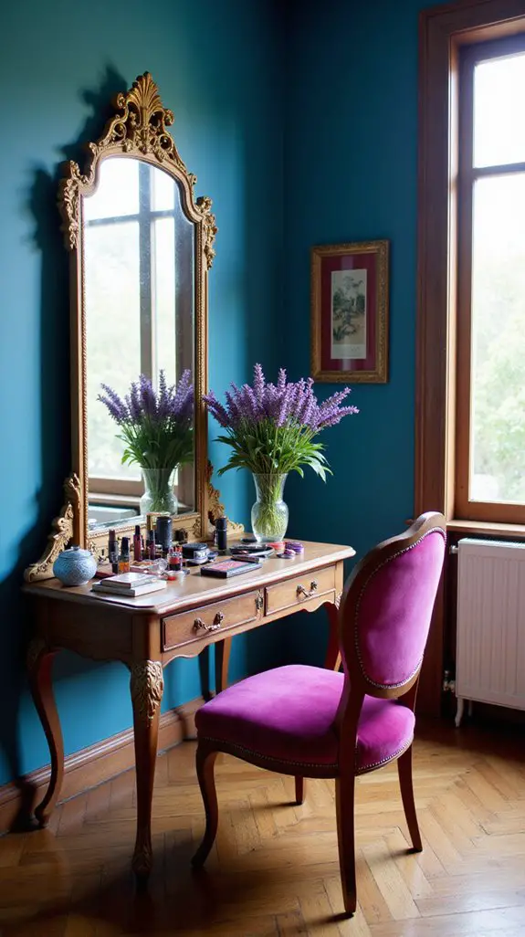 vibrant bold vanity design