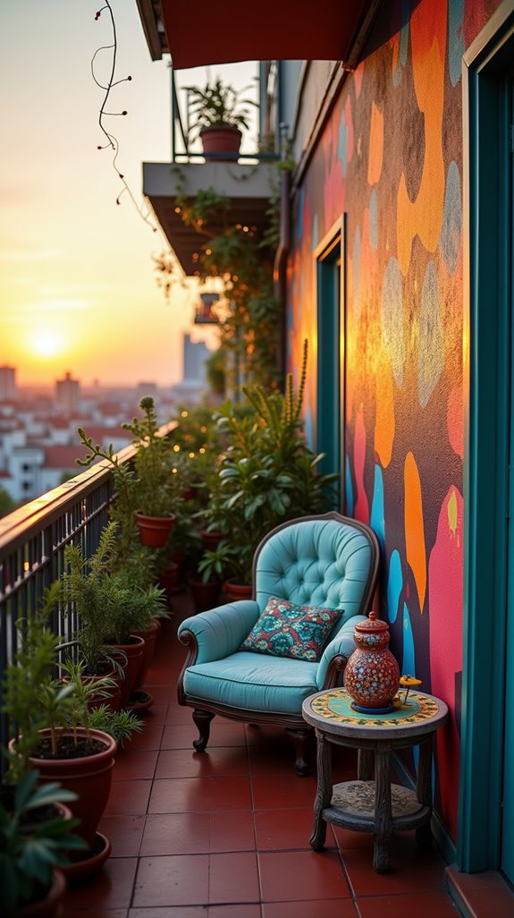 vibrant outdoor art ideas