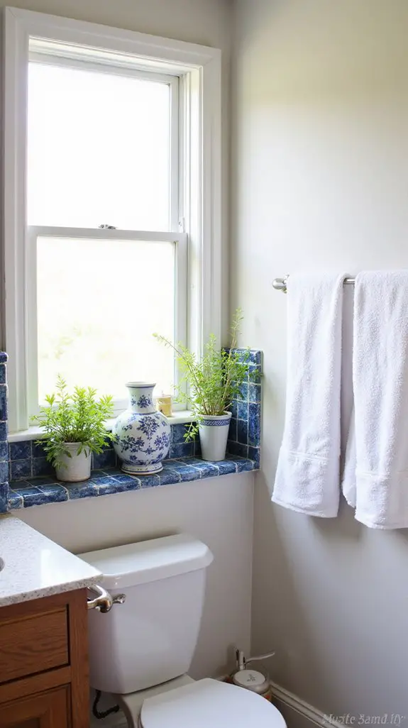 vintage ceramics enhance bathrooms