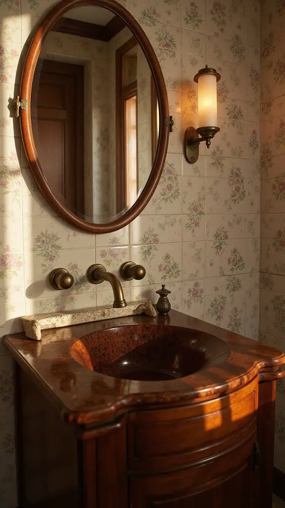 vintage charm for bathrooms