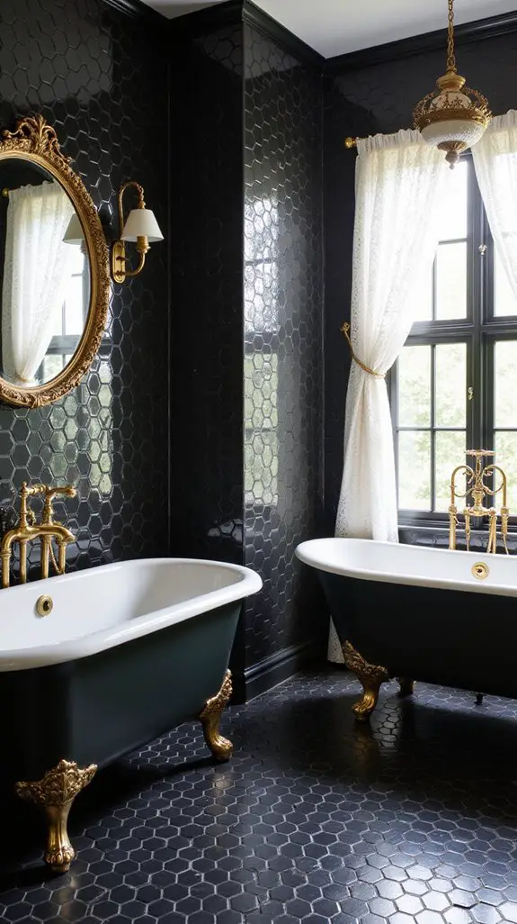 vintage charm in bathrooms