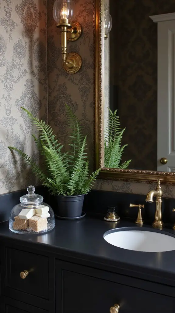 vintage charm with black accents