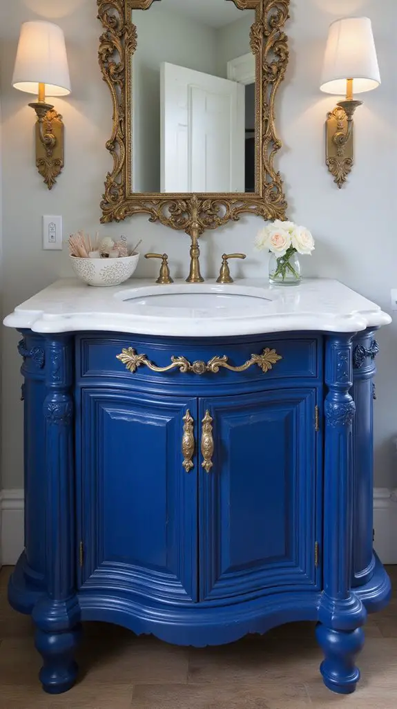 vintage cobalt blue elegance