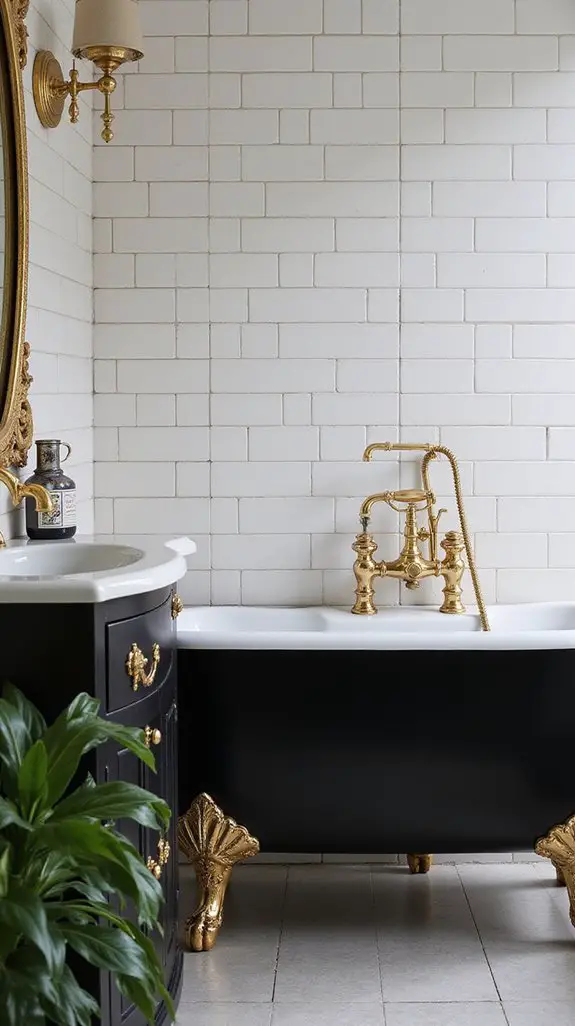 vintage elegance in bathrooms