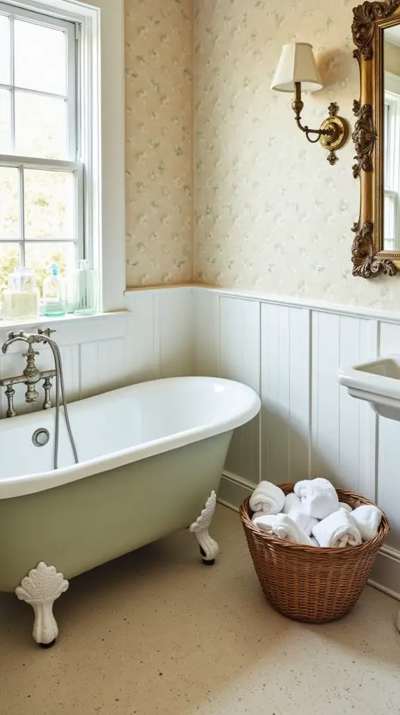 vintage elegance in bathrooms