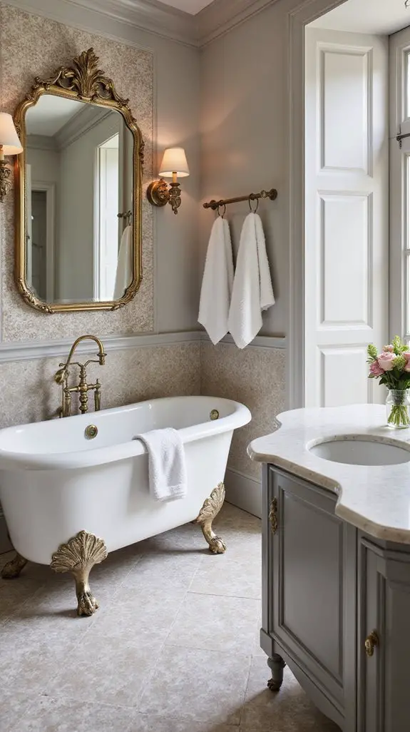 vintage elegance in bathrooms
