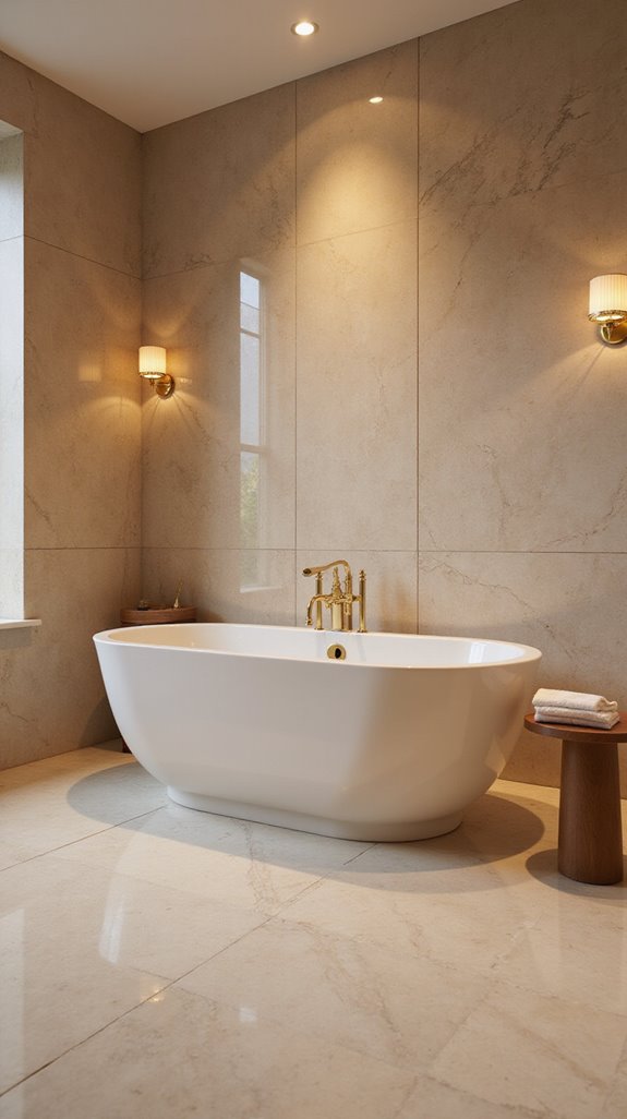 warm ambiance with fixtures