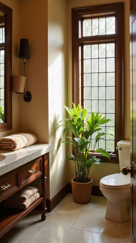 warm beige dark brown