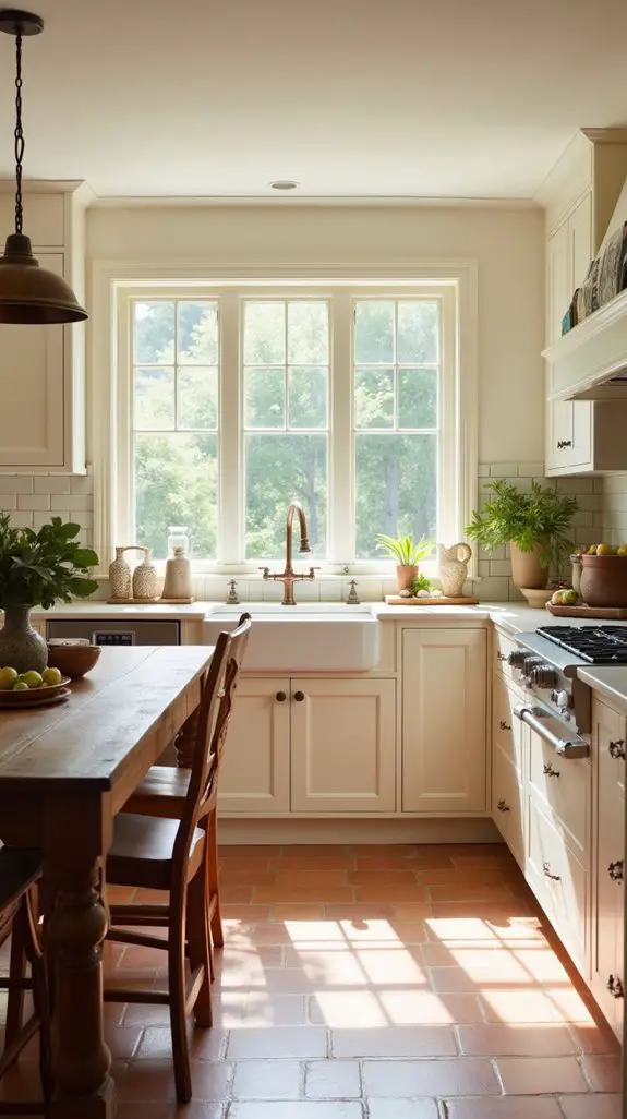 warm earthy kitchen colors