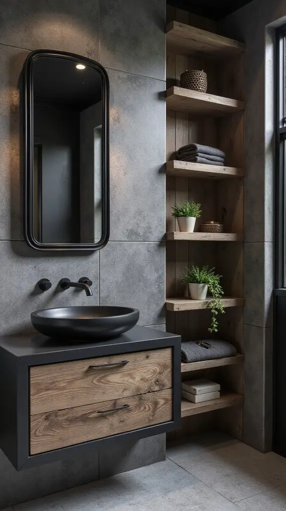 warm rustic wood accents