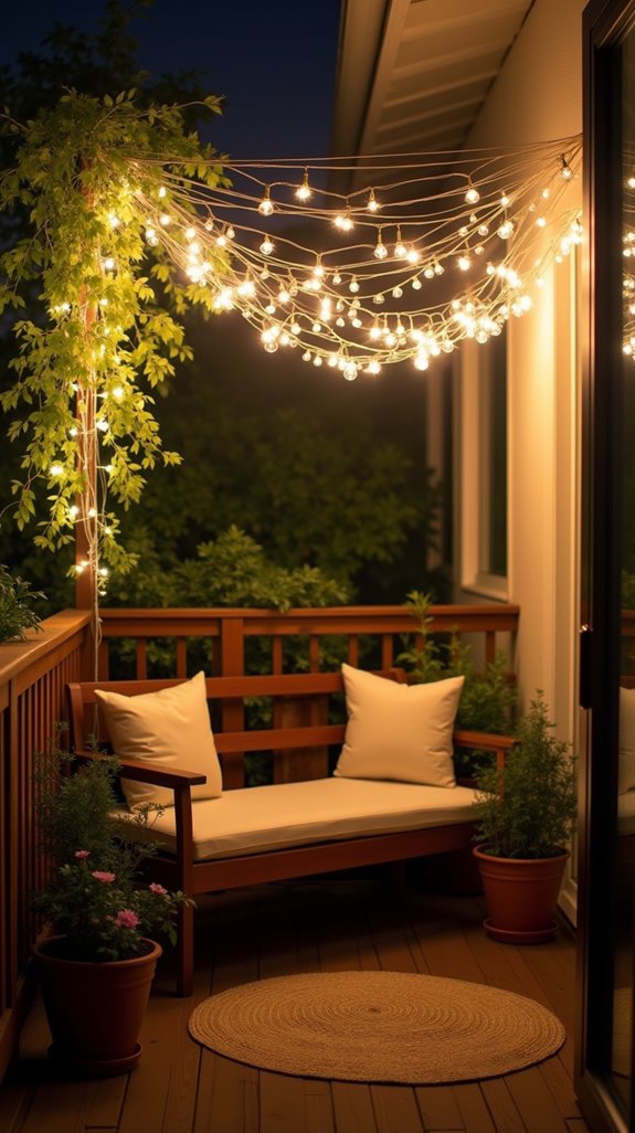 whimsical fairy light canopy