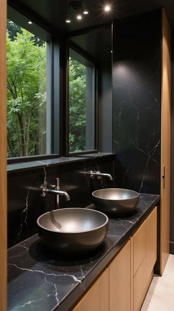 wood and black harmony