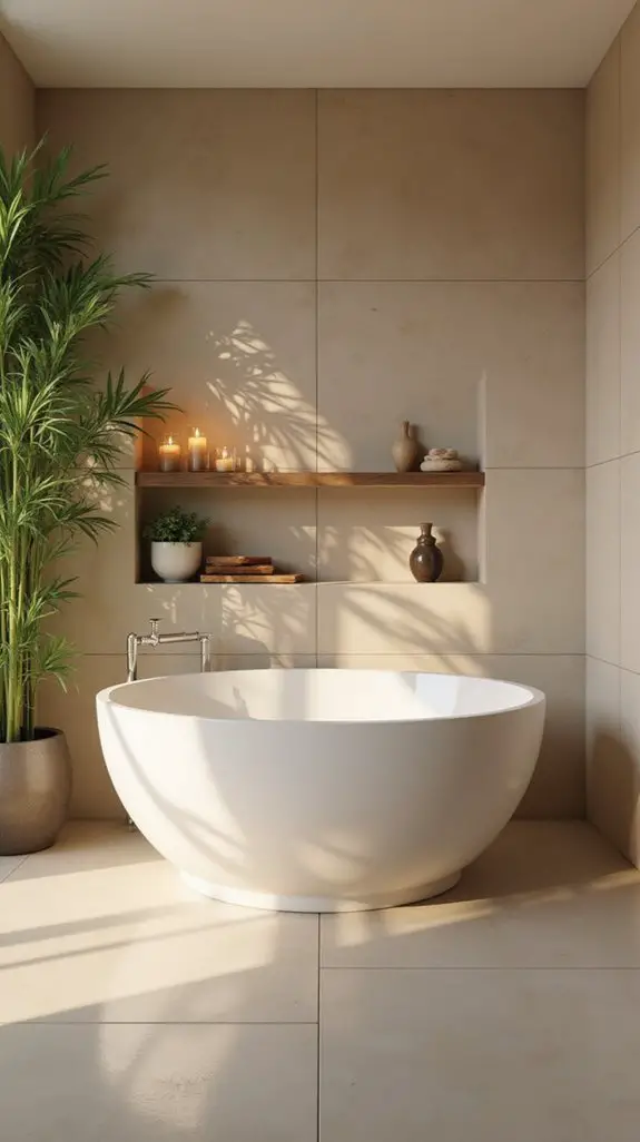 zen inspired bathroom serenity
