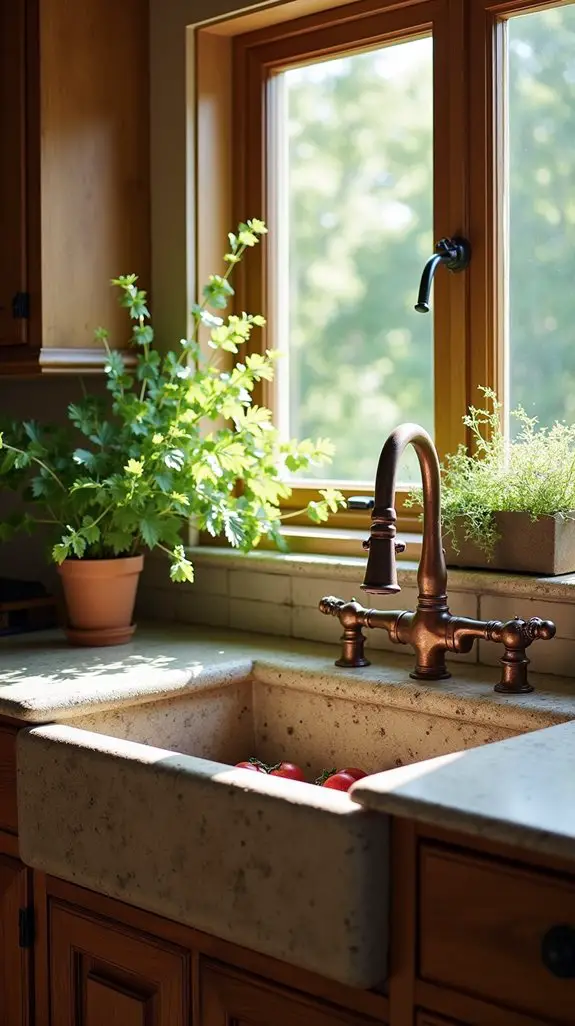 antique sinks add charm
