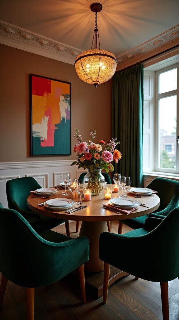 artful dining room atmosphere