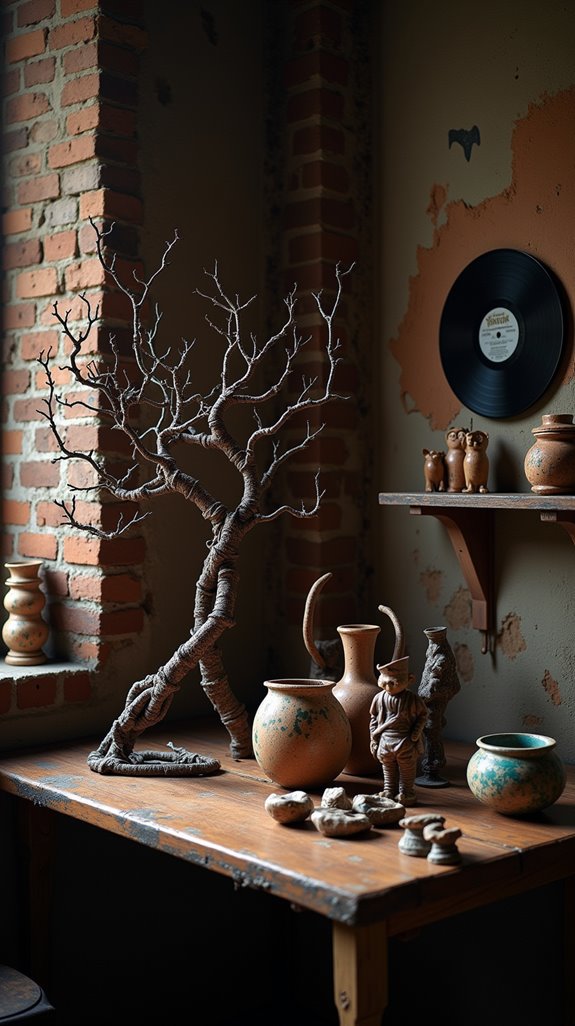 artistic grunge room sculptures