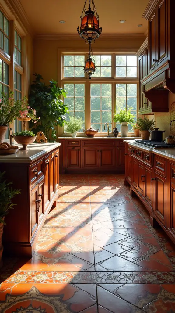 artistic terracotta floor mosaics