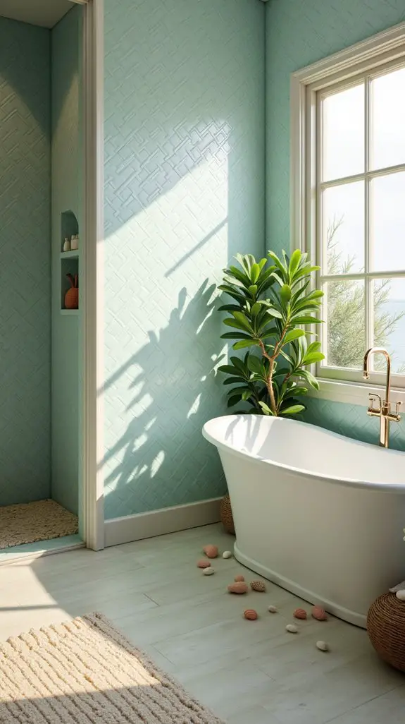 beach inspired bathroom tiles