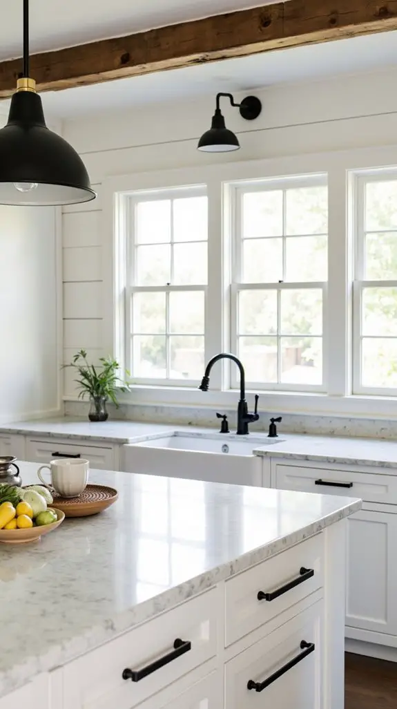 bold black farmhouse accents