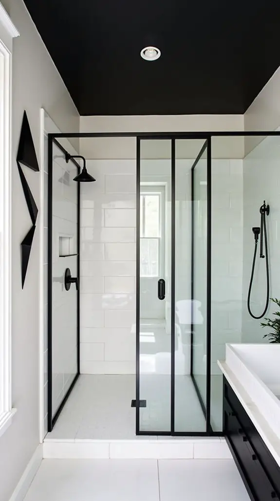 bold geometric bathroom elegance
