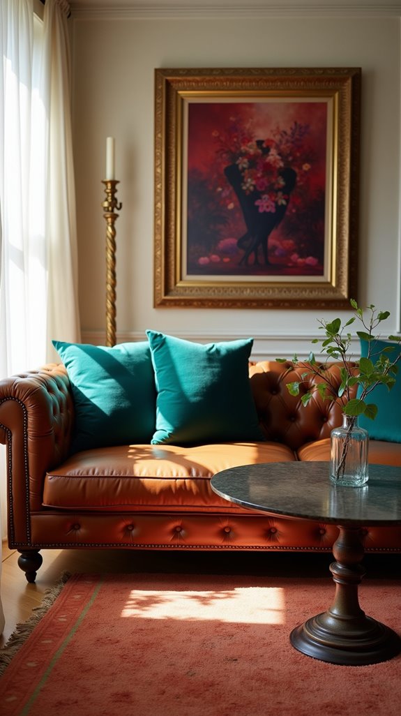 bold jewel tones contrast