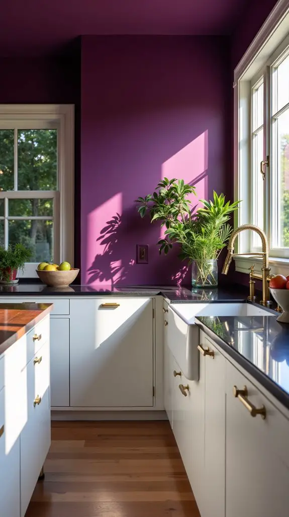 bold plum kitchen transformation