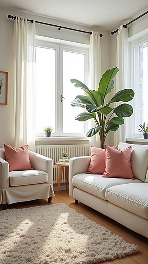 bright airy light upholstery