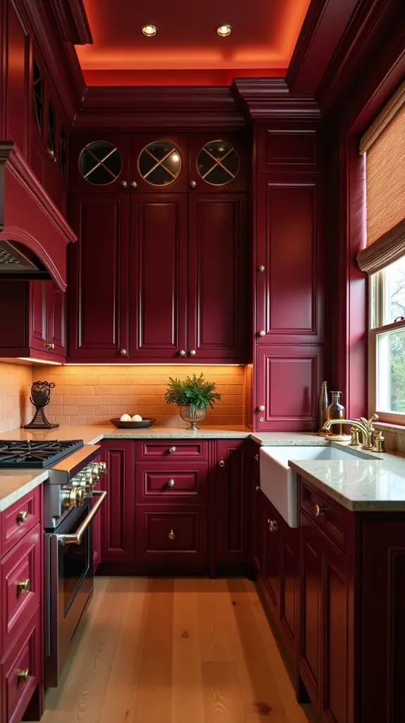 burgundy and gold sophistication