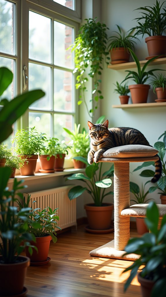 cat friendly plants for enrichment