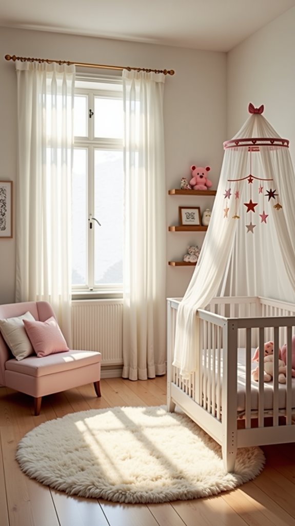 charming nursery mobile decor