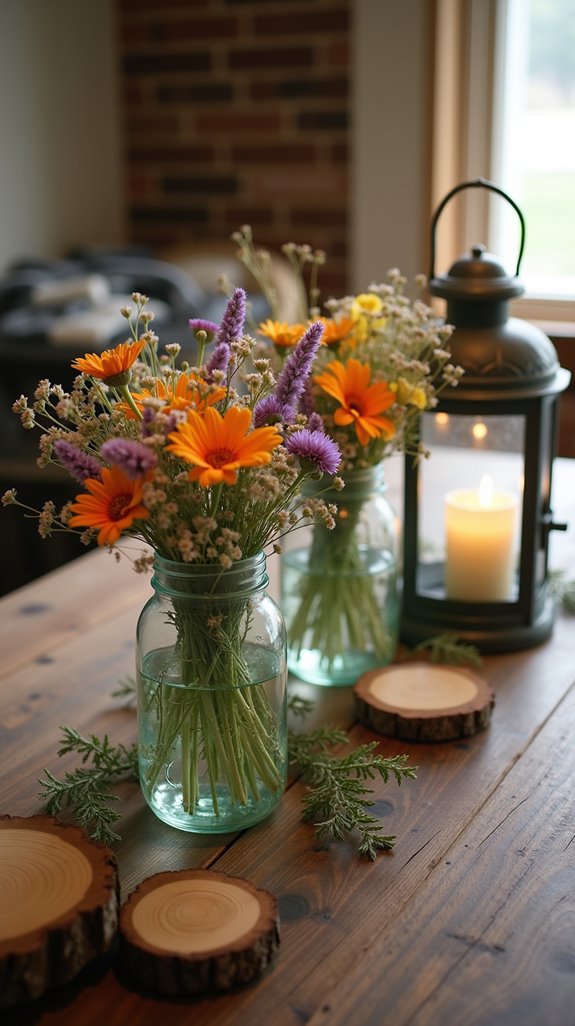 charming rustic mason jars