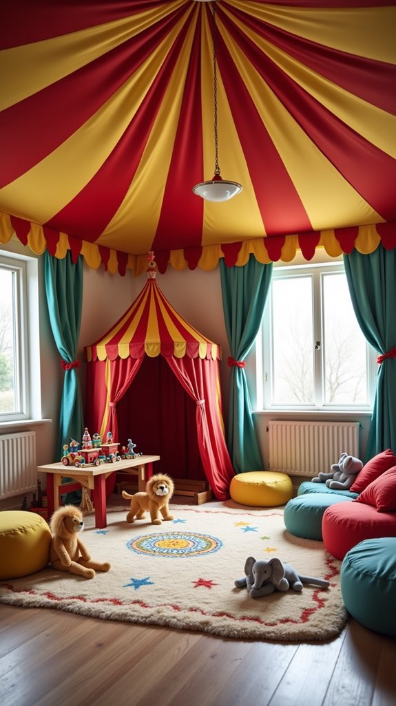 circus themed imaginative playroom design