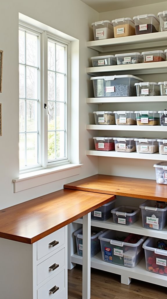 clear bins enhance organization