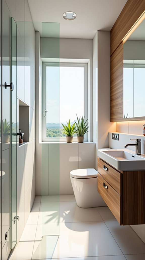 clear glass shower elegance