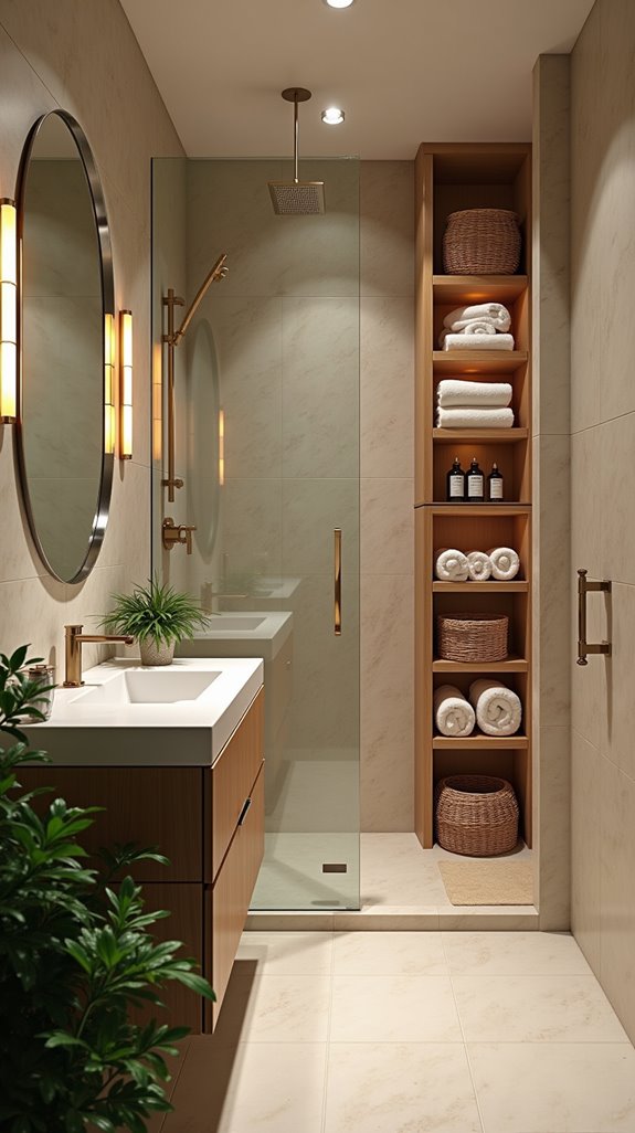 clutter free bathroom storage solutions