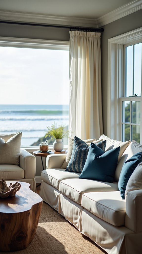 coastal serene living room